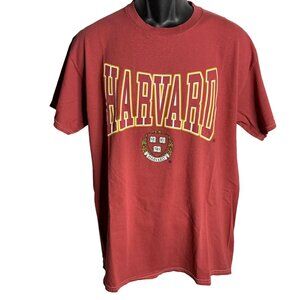 Harvard University Crest Crewneck T Shirt M Red Short Sleeve Graphic College NEW